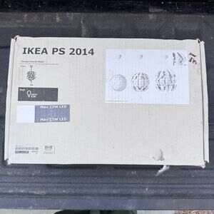 IKEA PS 2014 Pendant Lamp White David Wahl Death Star Design – New‎ In Box